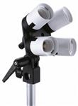 f Linkstar Lamphouder LH-4U voor 4 Lampen + Parapluhouder + Tilting Bracket