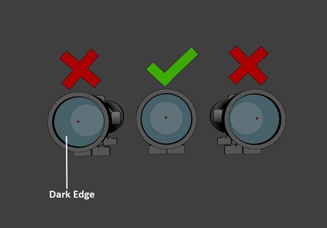 looking through a rifle scope