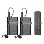 f Boya 2.4 GHz Duo Lavalier Microfoon Draadloos BY-WM4 Pro-K4 voor iOS
