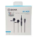 Boya Duo Clip-on Lavalier Microfoon BY-M2D voor iOS