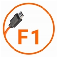 Miops Camera Verbindingskabel Fujifilm F1 Oranje