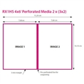 DNP Papier DSRX1HS-4X6P 2 Rol à 700 St. 10x15 Geperforeerd voor DS-RX1HS