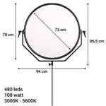 f Falcon Eyes Bi-Color LED Lamp Sophiez SO-108TDX op 230V