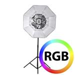 f Falcon Eyes RGB LED Lamp RX-782 met Opvouwbare Softbox 100 cm