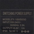 Falcon Eyes Voeding SP-AC16.8-5A 1 Pin