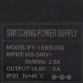 Falcon Eyes Voeding SP-AC16.8-5A 3 Pin