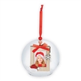 Zep Foto Kerstbal Voski Red CH32R  2x3,5x4,5 cm