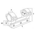 Konus Universele Montering voor 30-25,4 mm