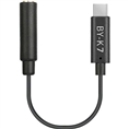 Boya Universele Adapter BY-K7 3,5mm TRS naar USB-C voor DJI Osmo Action