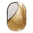 Linkstar Reflectiescherm 2 in 1 R-100150GS Goud/Zilver 100x150 cm