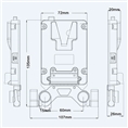 Rolux Mini V-Mount Battery Plate RL-AC13S