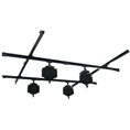 Linkstar Plafond Railsysteem 3x3 m met 4 pantografen