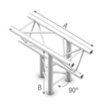 Studioking Truss T-Kruis 90 Graden 3 Wegs Apex Omhoog Omlaag