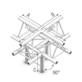 Studioking Truss T-Kruis 90 Graden 5 Wegs Apex Omhoog