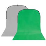 f StudioKing Background Board BBT-03-10 Grijs/Groen 400x150 cm