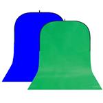 f StudioKing Background Board BBT-10-07 Groen/Blauw 400x150 cm