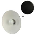 f StudioKing Beauty Dish Wit SK-BD550W 55 cm met Honingraat