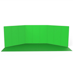 f StudioKing Panoramische Achtergrond Green Screen FSF-240900PT 240x900cm