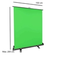 StudioKing Roll-Up Green Screen FB-150200FG 150x200 cm Chroma Groen