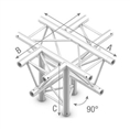 Studioking Truss T-Kruis 90 Graden 5 Wegs Apex Omlaag