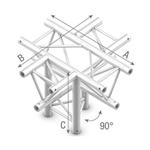 f Studioking Truss T-Kruis 90 Graden 5 Wegs Apex Omlaag