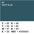 Superior Achtergrondpapier 01 Deep Blue 1,35 x 11m