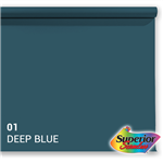 f Superior Achtergrondpapier 01 Deep Blue 1,35 x 11m