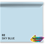 f Superior Achtergrondpapier 02 Sky Blue 1,35 x 11m