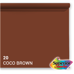 f Superior Achtergrondpapier 20 Coco Brown 1,35 x 11m