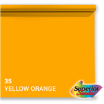 f Superior Achtergrondpapier 35 Yellow-Orange 1,35 x 11m