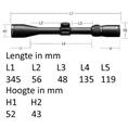 Vortex Crossfire II 4-12x40 AO Richtkijker, Dead-Hold BDC Dradenkruis (MOA)