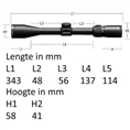 Vortex Crossfire II 6-18x44 AO Richtkijker, V-Brite Dradenkruis (MOA)