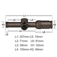 Vortex Razor HD Gen II-E 1-6x24 Richtkijker, VMR-2 Dradenkruis (MRAD)