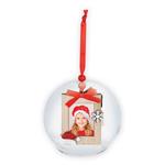 f Zep Foto Kerstbal Voski Red CH32R  2x3,5x4,5 cm