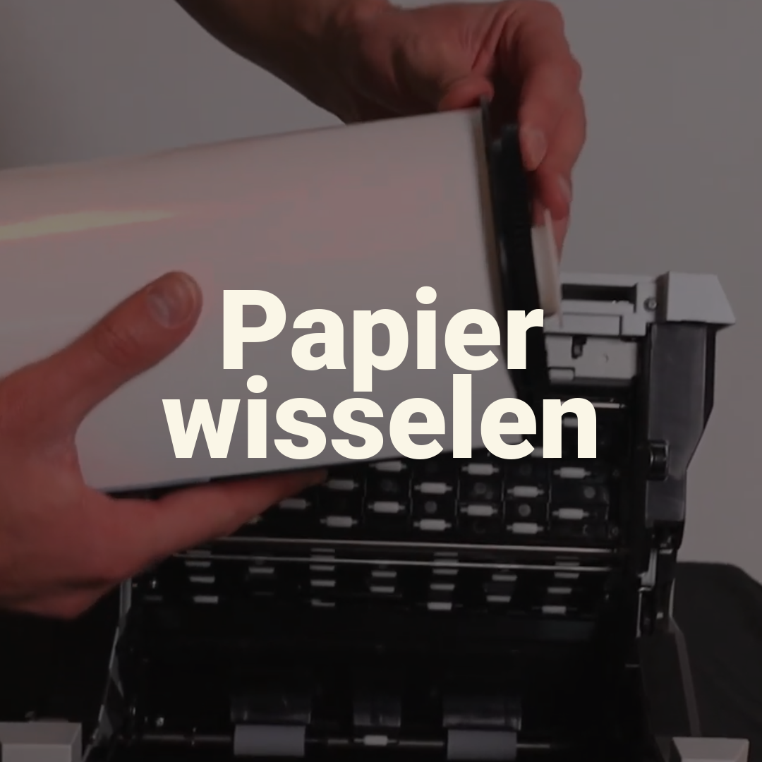 DNP Printer papier wisselen