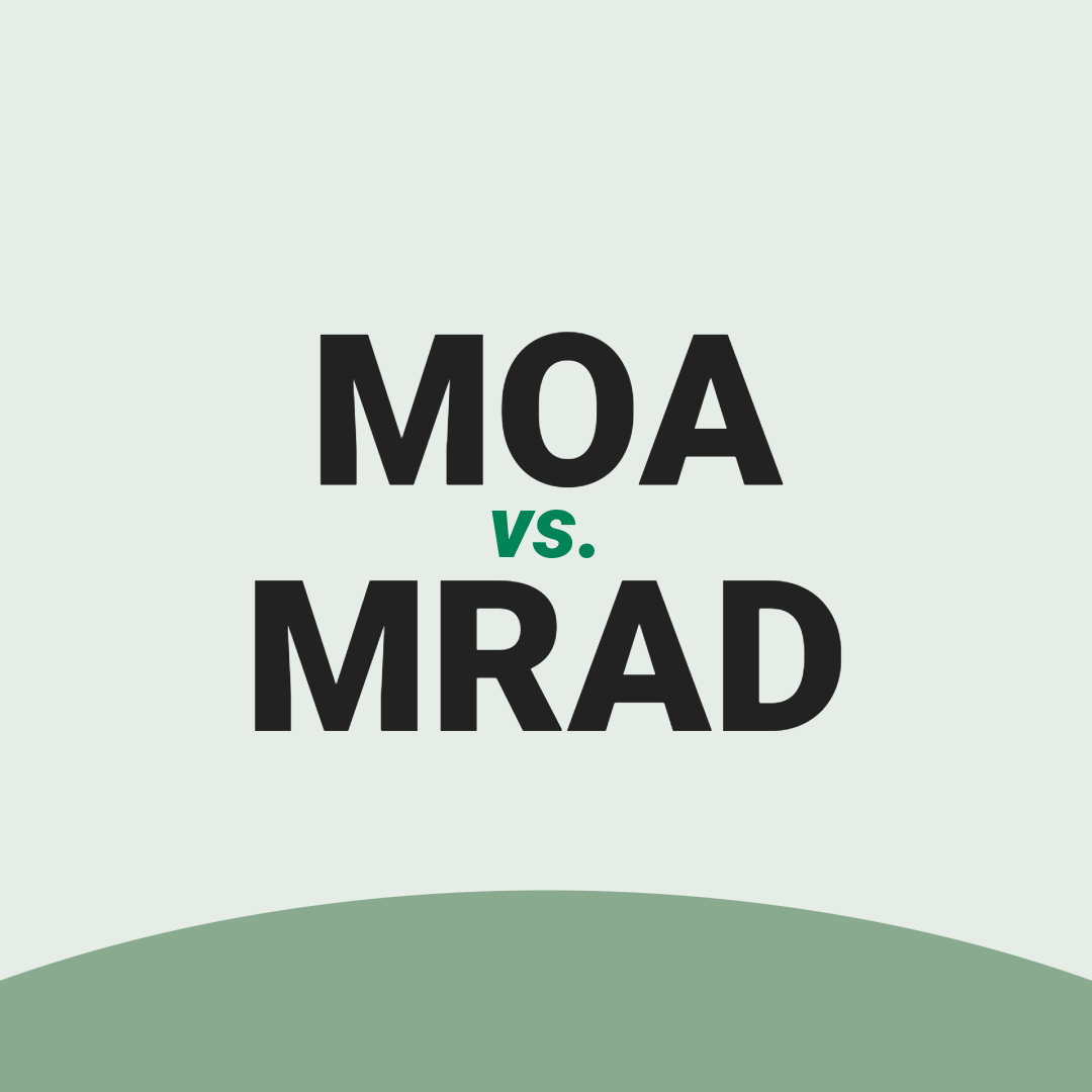 Verschil tussen MOA en MRAD