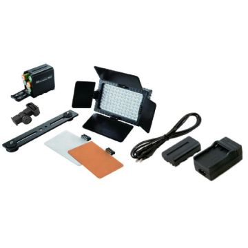 Falcon Eyes LED Lamp Set Dimbaar DV-96V-K2 incl. Accu