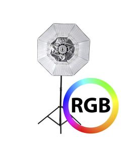 Falcon Eyes RGB LED Lamp RX-782 met Opvouwbare Softbox 100 cm
