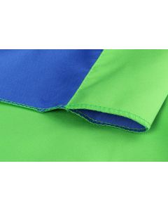 StudioKing Achtergronddoek 2,7x5 m Blauw/Groen