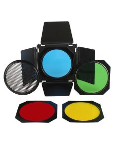 StudioKing Kleppenset SK-BD95 voor 9,5 cm Studioflitsers StudioKing Kleppenset SK-BD95 voor 9,5 cm Studioflitsers