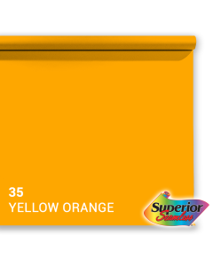 Superior Achtergrondpapier 35 Yellow-Orange 1,35 x 11m