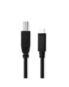 USB Kabel 2m USB-C naar USB-B