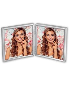 Zep Fotolijst 120DS01-44 Silver 2x 10x10 cm
