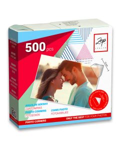 Zep Fotohoekjes Zelfklevend CR500 500 Stuks 15x15 mm
