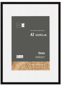 Nielsen Fotolijst 6341100 Skava Zwart A2 42x59,4 cm