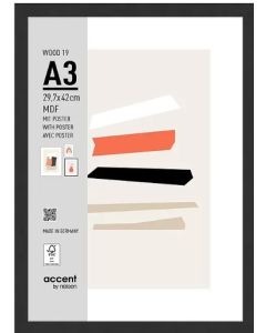 Nielsen Fotolijst 3224201 Wood 19 Zwart 29,7x42 cm