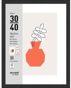 Nielsen Fotolijst 3230201 Wood 19 Zwart 30x40 cm