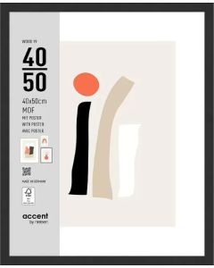 Nielsen Fotolijst 3240201 Wood 19 Zwart 40x50 cm