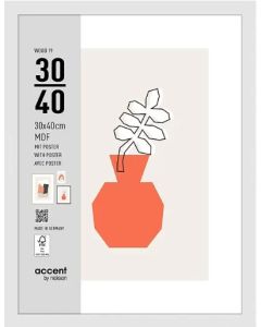 Nielsen Fotolijst 3230202 Wood 19 Wit 30x40 cm